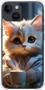 Чохол на iPhone 14 Білий кіт "5646sp-2648-2448"