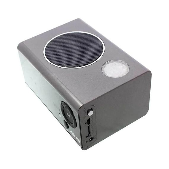 Bluetooth колонка Aspor A659 горизонтальна — срібло | Зображення 1