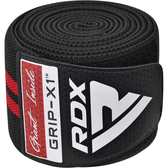 Бинты на колени RDX GYM KNEE WRAP R11 BLACK/RED | Зображення 4