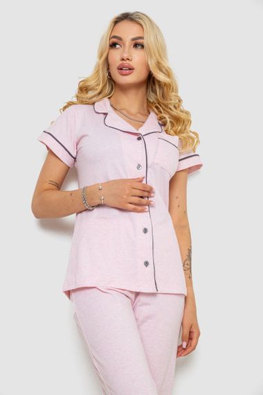 Пижама женская, цвет розовый, 243R19008 | Зображення 1