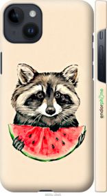 Чохол на iPhone 14 Plus Єнотик з кавуном "4605m-2645-2448"