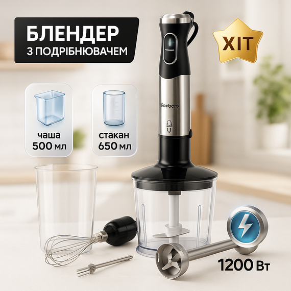 Блендер для сніданків і коктейлів, Блендер для дитячого пюре побутові міксери, Блендери з насадками QG-74