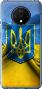 Чехол на OnePlus 7T Флаг и герб Украины 1 "375u-1809-17620"