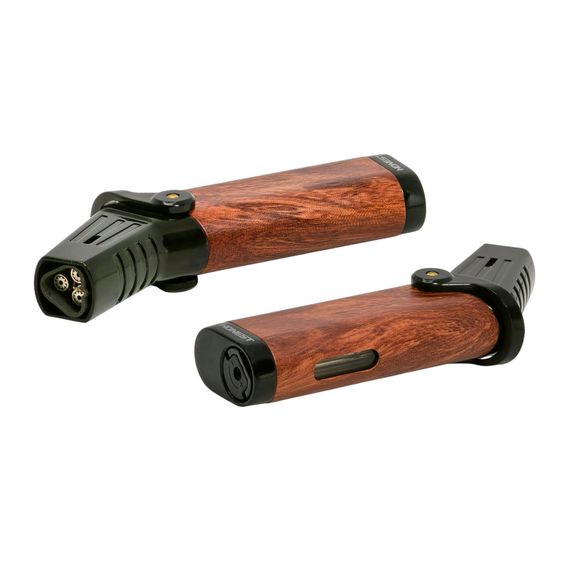Турбо Зажигалка С Тройным Пламенем Honest Jet Wood | Зображення 2