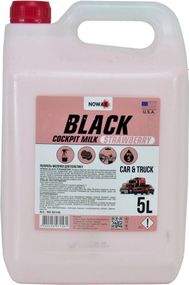 NOWAX Поліроль-молочко для пластику,концентрат/Nowax Black Cockpit Milk/ 5л.  STRAWBERRY NX05148