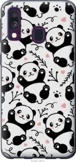Чехол на Samsung Galaxy A40 2019 A405F Панды из пластика FCh_018352