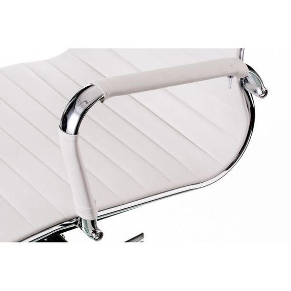 Супертонке комп'ютерне крісло Solano artleather white з механізмом Deep Tilt (DT) | Зображення 5