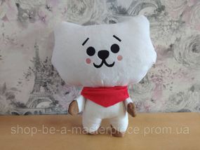 Плюшевая мягкая корейская игрушка альпака RJ Эрджей BT21 группы BTS талисман K-POP джин 35 см 00238