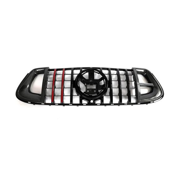 Решетка радиатора GT Panamericana GT-R Carbon (для AMG-Line/GLE53/GLE63 2019-2023) для Mercedes GLE W167 2018- гг | Зображення 3