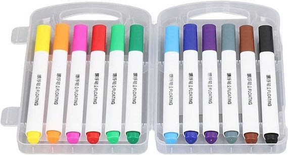Маркери для малюнків на воді 12 шт., MARKERS FOR KIDS/Набір скетч фломастерів | Зображення 1