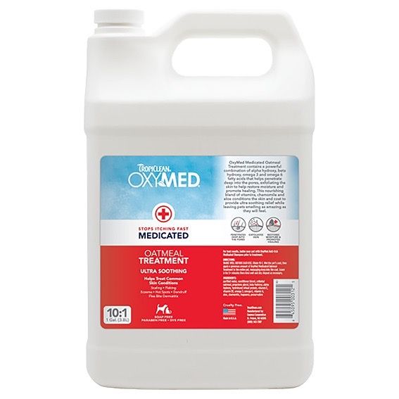 Кондиціонер проти зуда для собак і котів TropiClean OxyMed, 3.79 л