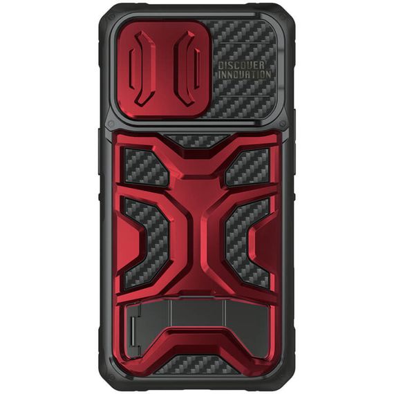 TPU+PC чохол Nillkin CamShield Adventurer Pro (шторка на камеру) для Apple iPhone 14 Pro Max (6.7") Maga Red | Зображення 1