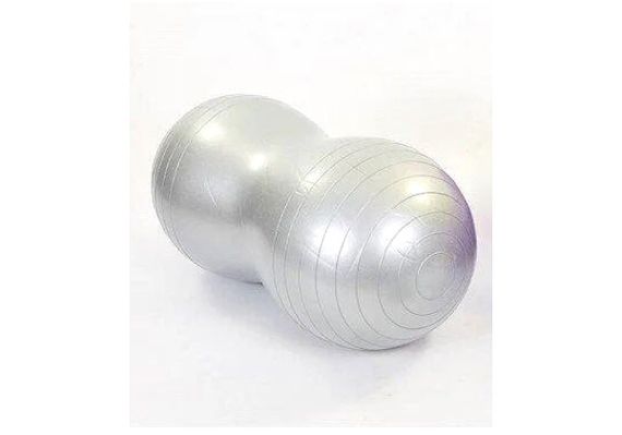 М'яч для фітнесу EasyFit Peanut 45х90 см сірий (фітбол горіх-арахіс) (EF-3022-GY) | Зображення 1