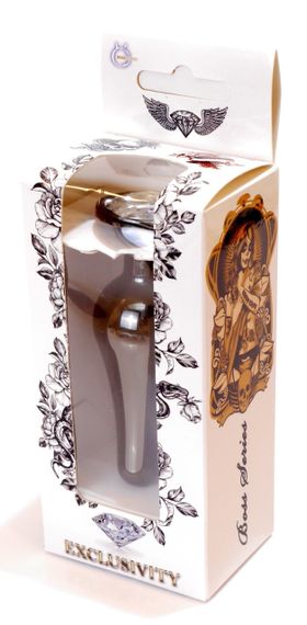 Анальний затор Boss Series - Jewellery Dark Silver BUTT PLUG Clear, BS6400057 Sex Aura | Зображення 6