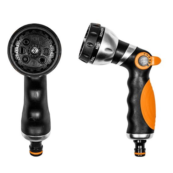 Пістолет Bradas для поливу металевий 8 режимів BLACK LINE ECO-2038