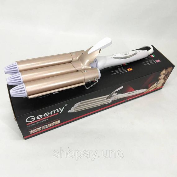 Плойка для волос с температурным режимом GEMEI GM-1988-25, Плойка для локонов професиональная KT-59