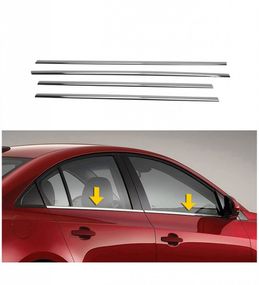 Наружняя окантовка стекол (Sedan, 4 шт, нерж) для Renault Symbol 1999-2008 гг
