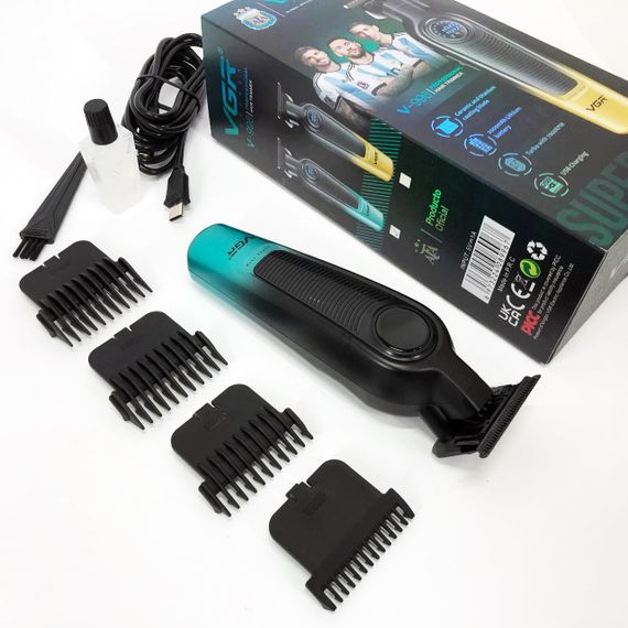 Машинка для стрижки окантовки VGR, Набір для стрижки волосся на акумуляторі Електромашинка UW-52 | Зображення 4