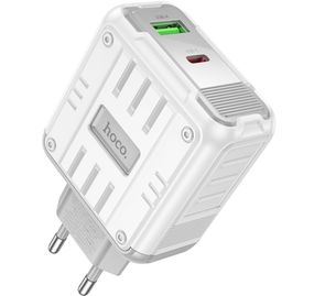 Зарядное устройство Hoco C138A USB QC3.0 / Type-C PD3.0 65W быстрая зарядка - White