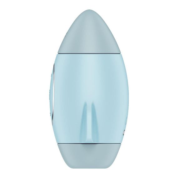 Вакуумний стимулятор з вібрацією Satisfyer Mission Control Blue, 2 незалежні мотори Sex Aura | Зображення 2