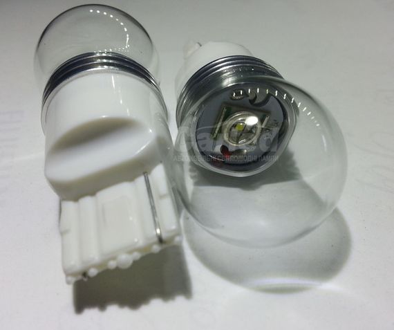 Светодиодная автолампа 7440 (Т20) (W21W) 9W WHITE (480Lm) (CREE LED XML T6)  одноконтак | Зображення 1