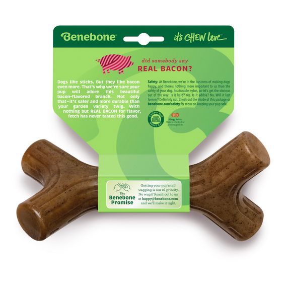 Іграшка для собак зі смаком бекону Benebone Bacon Stick, 19.5 см | Зображення 2