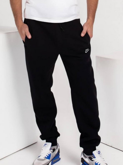 Мужские спортивные штаны на манжете батальные UN0003 размер 56, цвет черный