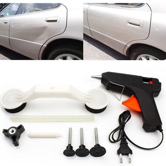 Інструмент для видалення вм'ятин на авто Clefers Pops-a-Den- Рихтування своїми руками - Клей, Пістолет, Присоска в комплекті | Зображення 2