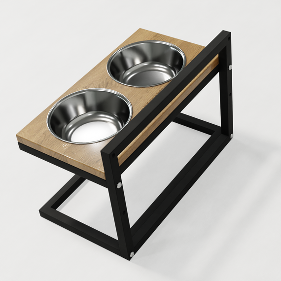 Миски на регулируемой подставке для средних собак Hollky Flex M (2 × 0.85 л) FM-422530-BLNT | Зображення 3