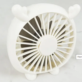 Настільний мінівентилятор із вушками NO.T13, портативний вентилятор, вентилятор для стола   знижка