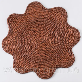 Серветка сервірувальна на стіл Ø38 (см) під тарілки і столові прибори Коричневий HP-35-1BR