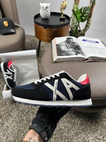 Мужские кроссовки  Armani Exchange Black White Navy весна / лето / осень A3140 42 26