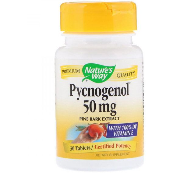 Пикногенол Nature's Way Pycnogenol Pine Bark Extract 50 mg 30 Tabs