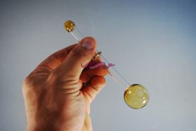 Стеклянная трубка Oil Ring Желтый