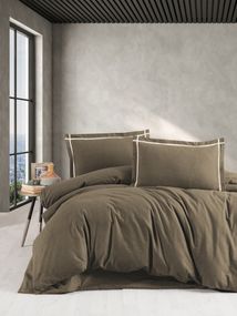 Комплект постельного белья First Choice Flanel 160×220 см Soprano Brown