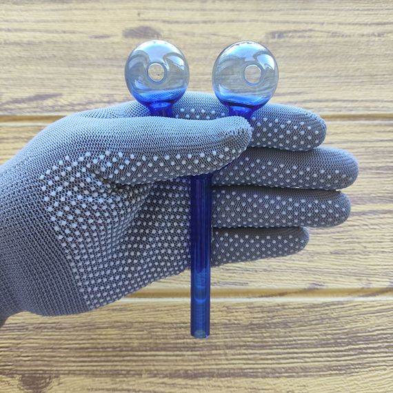 Стеклянная трубка Harmony Double Oil Blue | Зображення 2