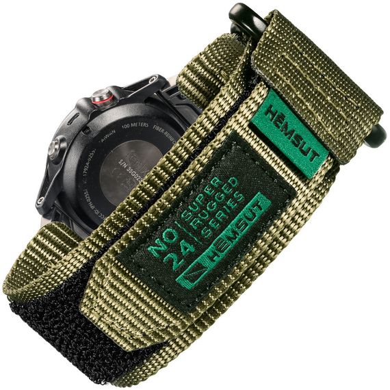 Ремешок для часов Hemsut HS121 Super Strong Nylon Garmin Green 22mm