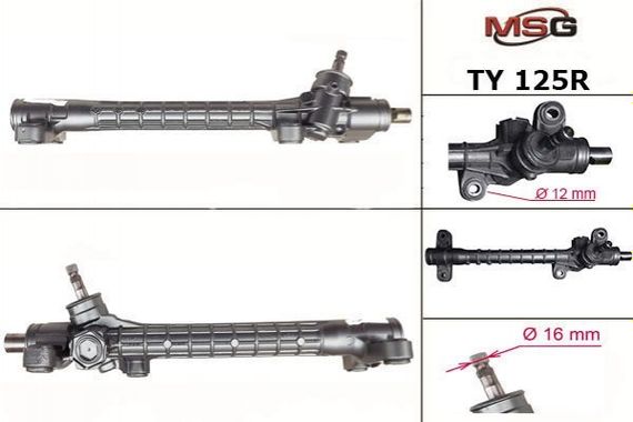 Рульова рейка без ГПК відновлена TOYOTA COROLLA (E12) 01-07
