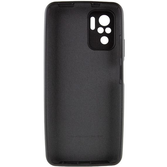 Чехол Silicone Cover Full Camera (AA) для Xiaomi Redmi Note 10 / Note 10s Full camera, Чорний / Black | Зображення 1