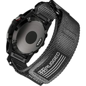 Ремінець для годинника Hemsut HGA125 Super Rugged Garmin Black 22 mm
