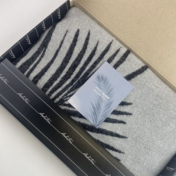 Плед SoundSleep by ANDRE TAN Ранок на Мальдівах бавовняний 140х200 см сірий (2251970798017) | Зображення 1