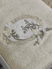 Полотенца Pupilla Hayal oval bej Бамбук набор 2шт