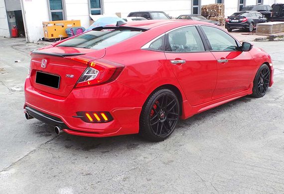 Боковые Пороги DPT V-3 (Грунтованные под Покраску) для Honda Civic Sedan X 2016-2021 гг | Зображення 1