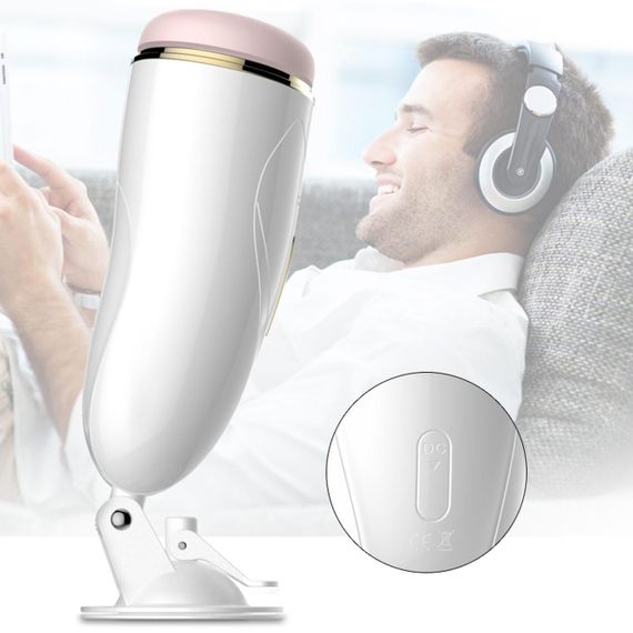 Мастурбатор Vibrating Masturbation Cup USB 7 + Interactive Function / Talk Mode Sex Aura | Зображення 1