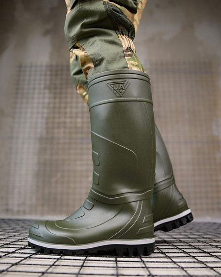 Гумові чоботи олива   ПП7868 | Зображення 1