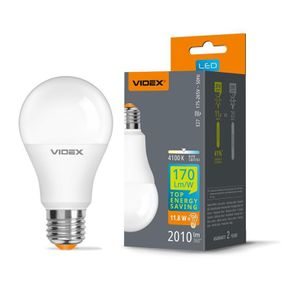 Світлодіодна лампа VIDEX A60h 11.8W E27 4100K
