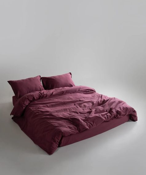 Постільна білизна Limasso Stonewashed Ranforce 160 х 220 см Raspberry | Зображення 1