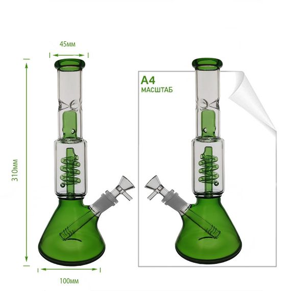 Кальян Скляний Трубка Spiral Beaker Bong | Зображення 1