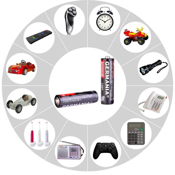 Батарейка AA (пальчикова) 1,5 В - R6S, 1 шт / Одноразова сольова батарейка | Зображення 1