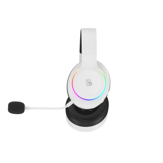 Гарнітура ігрова бездротова Bloody GR520 (White) з RGB підсвічуванням, білий колір | Зображення 4